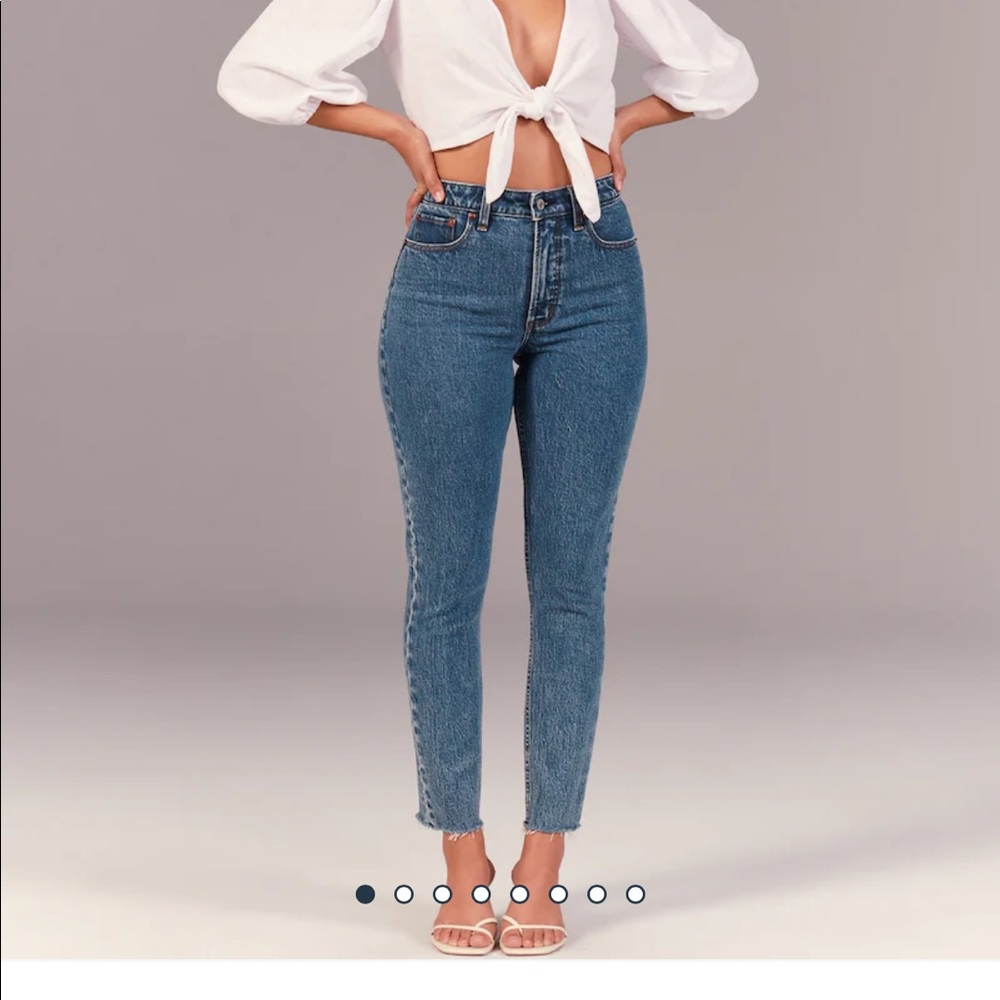 Abercrombie high rise skinny jeans